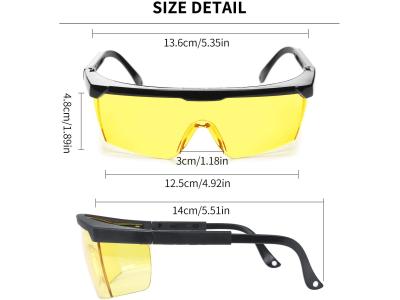 SG13 A/C adjustable Safety glasses Goggles with Anti-fog Anti-Scratch Lens Goggles