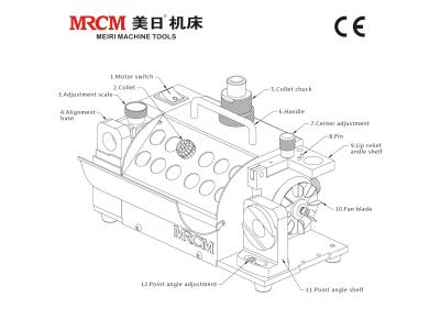 MRCM MR-13A 3- 13mm Easy Operating High Precision Industrial Drill Bit Grinder For Normal