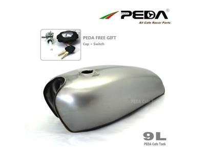 2FS PEDA Cafe Racer Retro Fuel Tank 9L XF Motorcycle Vintage Petrol can Gasoline tank for 