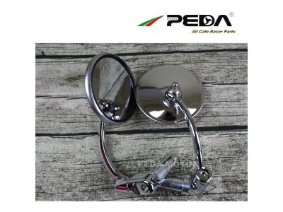 PEDA 2018 Cafe racer parts vintage mirror Round stainless steel motorcycle vintage sidevie