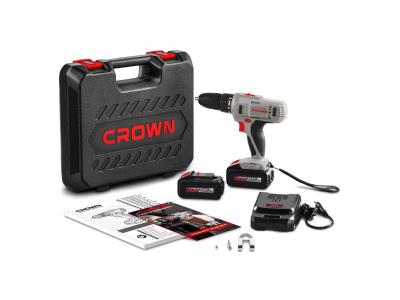 CROWN 24V Cordless Drill Screwdriver Variable Speed Power Tools CT21074LH-2 BMC