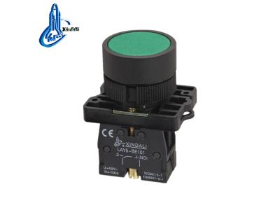 LAY5-EA31 industrial spring return plastic green push button switch