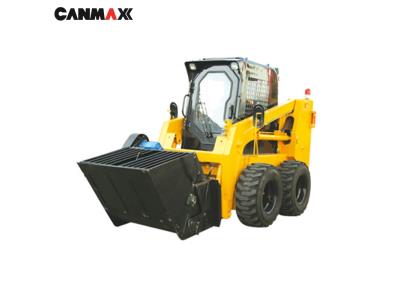 Canmax Mini Skid Steer Loader Equipped with Bucket Concrete Mixer, Bucket Mixer