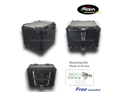 V3-2 Motorcycle Aluminum Box 40L Top Case Side Pannier Scooter Rear Trunk PEDA Motor