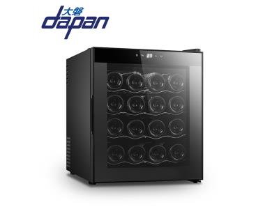 16 bottle thermoelectric glass door single zone wine cooler with led light