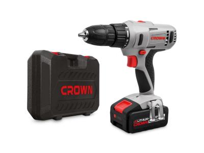 CROWN 18V Cordless Drill Driver 4AH Lithium-ion Power Tools CT21056L-4 BMC