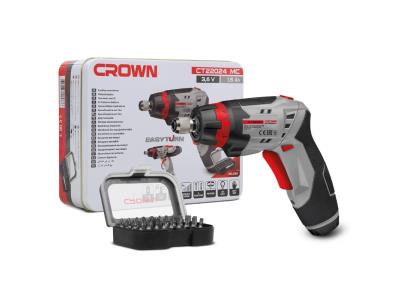 CROWN 3.6V Cordless Drill Screwdriver 200RPM Power Tools CT22024 MC