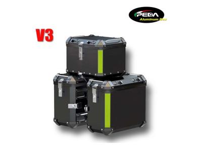 V3-3a Motorcycle Aluminum Box 36L Top Case Side Pannier Scooter Rear Trunk PEDA Motor