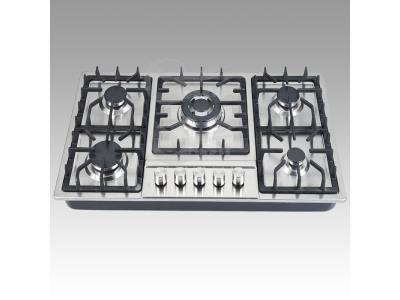 Hotfield 30 Inch Gas Cooktop Tempered Glass 5 Burners Stove top Dual Fuel Gas Hob NG/LPG Convertible Gas Cooktop HF5178-01 Tempered Glass 