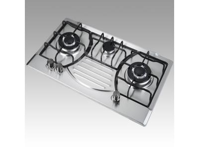 Newest modern stainless steel stove built-in hobs gas lpg hob for kitchen