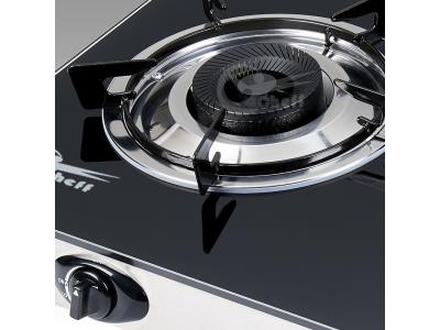 2 burner tempered glass 2D printing gas cooker stove