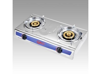 Stainless steel double burner OEM manfacturer gas stove