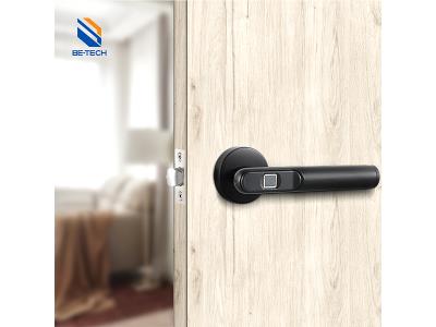 Smart Fingerprint Digital Smart Home Door Lock-Matte Black Electronic Digital Lock R6-19B