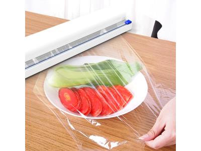 Plastic Wrap Dispenser with Cutter-Refillable Cling Film Dispenser with Cutter-Cling wrap 