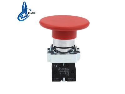 LAY5-BR42 60mm mushroom head spring return metal buton switch button switch