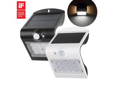 Patent IP65 waterproof solar led wall garden light with front & back lighting