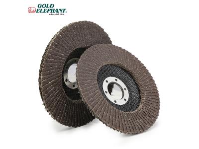 Gold Elephant 4 inch 100*16mm flexible flap disc flap wheel for metal polishing