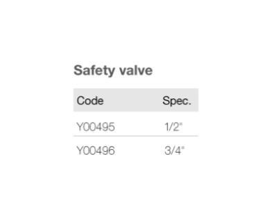 Safety Valve Y00495,Y00496