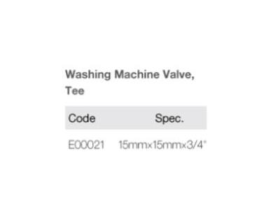 Washing Machine Valve,Tee E00021