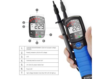 LCD Electronic Current Voltage tester Digital Auto Power off with Low Battery HP-38A