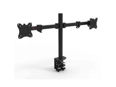 Twin Flat Screen Computer Monitor Desk Mount Stand for 12''-32'' Two LCD Flat Screen Monit