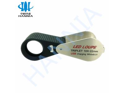 Rechargeable LED and UV Loupe