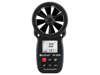 Digital Anemometer Air Flow Meter LCD Wind Speed Gauge Handheld 866B 0.3-30M/s