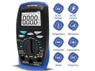 Digital Multimeter 600V 10A TrueRMS Current NCV Voltage Resistance HP-41B