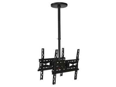 Double-Screen TV Ceiling Mount with Adjustable Drop Fits 32''-55''-JT3220A