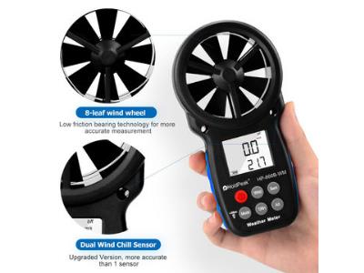 866B-WM Digital Anemometer Handheld Wind Speed Meter with Altitude and hpa measurement