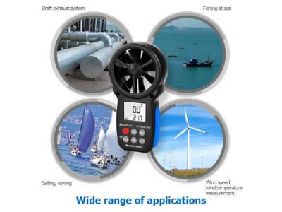 866B-WM Digital Anemometer Handheld Wind Speed Meter with Altitude and hpa measurement