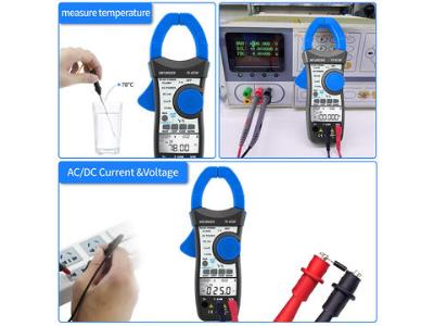 HoldPeak HP-870P-2 KW Power Meter Clamp Meter AC/DC Voltmeter 999.9A Ammeter Tester