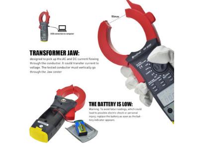 Holdpeak HP-850F Intelligent Digital Three-Phase Power Clamp Table Data