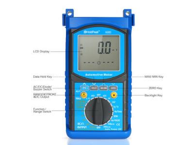 Digital Automotive Engine Analyzer Multimeter 1000V 20A Capacitance Resistance