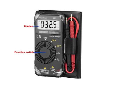 Pocket Digital Multimeter HP-4201 AC/DC Voltage Resistance Mini Auto-Ranging Multimetro