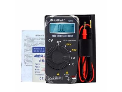 Pocket Digital Multimeter HP-4201 AC/DC Voltage Resistance Mini Auto-Ranging Multimetro