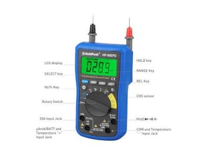 HP-90EPD Auto range multimeter true rms AC DC Voltage Current Resistance Capacitance