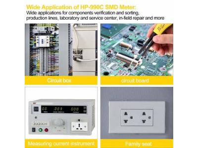 Holdpeak HP-990C Digital Smart SMD Tester 6000 Counts DMM Handheld Handy for Users