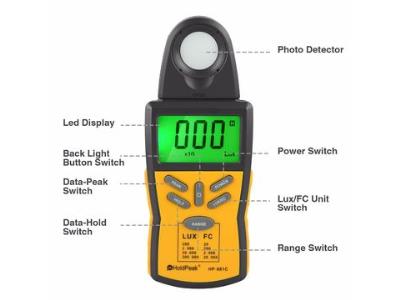 Digital Light Meter,Lux Light Meter HP-881C