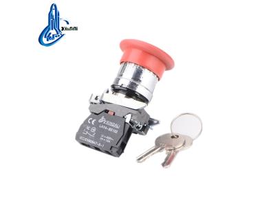 LAY4-BS142  elevator emergency key mushroom push button switch with key