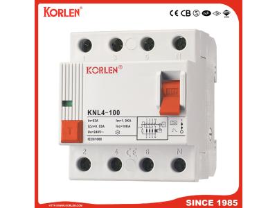 KNL4-100 Residual Current Circuit Breaker