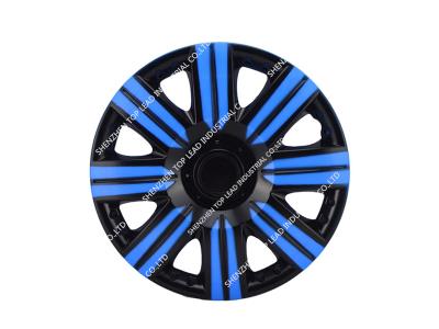 Toplead ABS/ PP Bi-color Car wheel Center Cover, Anti-wear Black and Blue Car Hubcaps