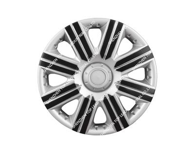 wholesale Neon ABS/PP car center wheel cover, Black and silver car hubcaps 
