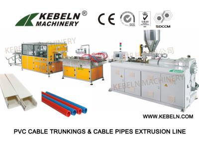 PVC cable trunkings and cable pipes extrusion line