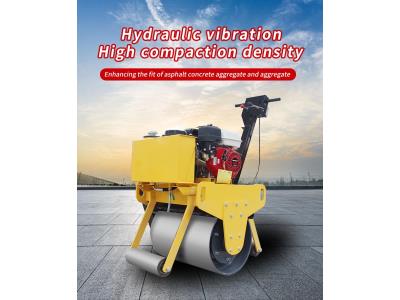 High Quality 60q Single Drum Vibratory Roller Walk-Behind Small Gasoline Compactor 