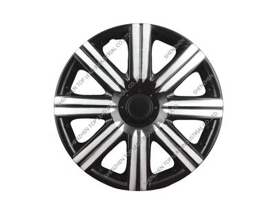 wholesale Neon ABS/PP  car center wheel cover,  Black and silver car hubcaps rims