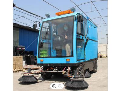 Electric Sweeper Cleaning Machine Street Sweeper With fog cannon Five brush head broom swe