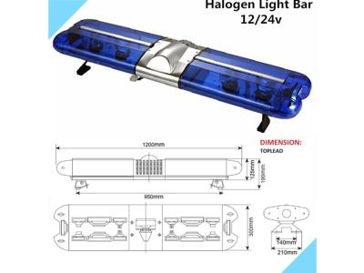 High Quality Police LED Roof Light Bar With Speaker and Siren for emergency use