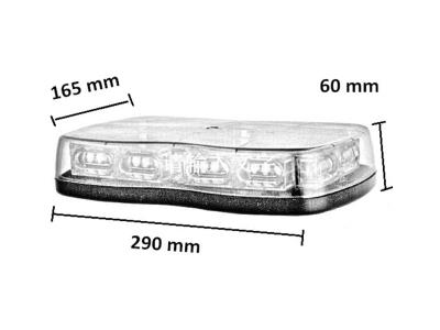 Super bright DC12-48V 10 Functions Car security Led Strobe Light bar , Roof top amber led