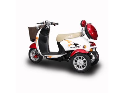 T412 Handicapped Scooter  3 Wheel Electric Tricycle with Front Basket